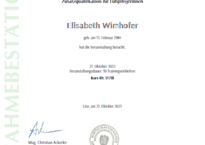 Elisabeth Wimhofer-Mobile Fußpflege-Ansfelden, Haid